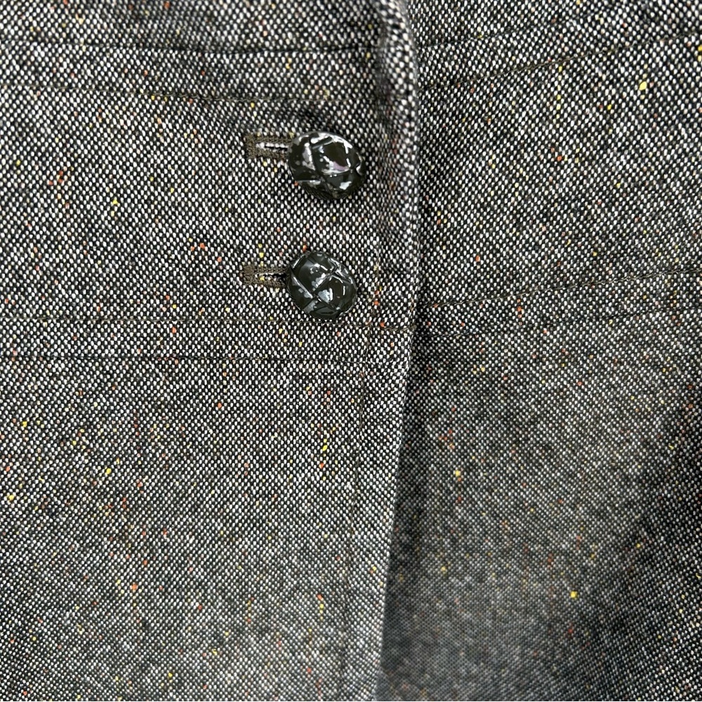 Talbots Green Brown Academic Wool Blend One Button Blazer Sz 16W Business Casual - Picture 4 of 8